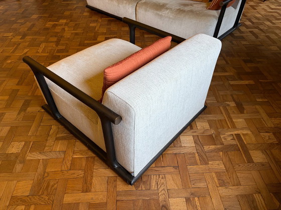 Eichholtz Libero - Pair of Armchairs in Fabric – Textile (photo 3 of 5)
