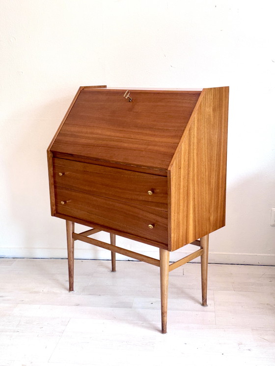 Scrivania-sedia vintage in teak, metà del XX secolo, anni '60 – Scrivanie, Wood (photo 6 of 15)
