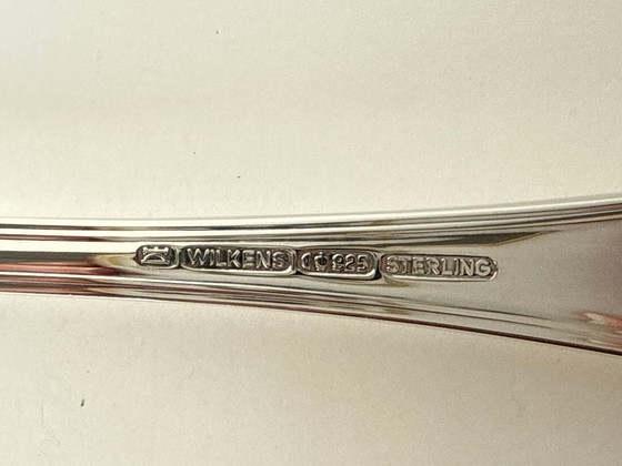Image 1 of Wilkens Sterling Silver Swedish Faden cutlery 90 pieces 