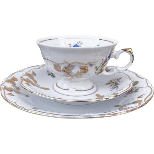 Vintage Wawel porseleinen ontbijtservies voor Zakłady Porcelany Stołowej, Polen 1970