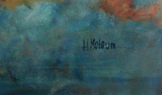 Image 1 of Helma Kotoun - Oil on meranti n.t. (very large)