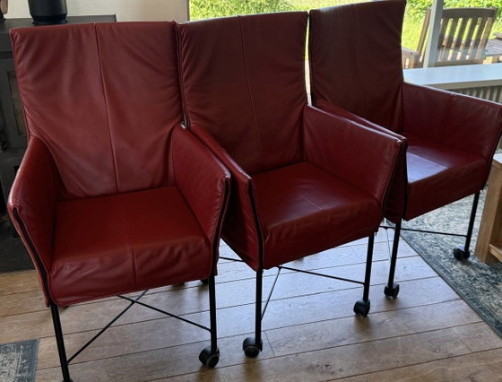 Image 1 of 3 3 montis chaplin stoelen (met wieltjes)