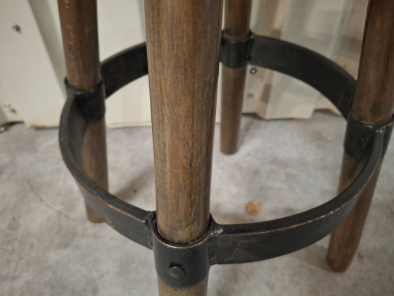 Image 1 of 4x Bar stool bar chair stool vintage brutalist design
