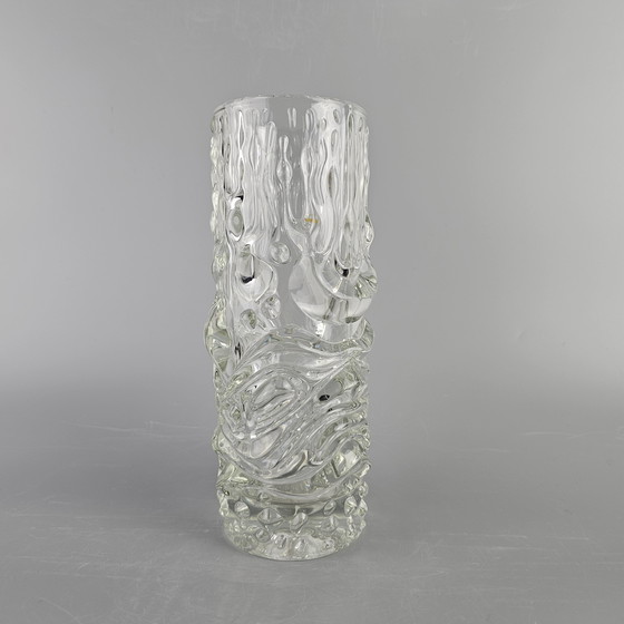 Image 1 of Magnifique vase vintage en verre Hermanova par Sklo Union. Design par František Pečený. 1960s/70s. République Tchèque.