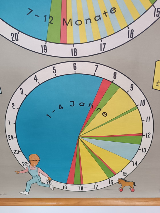 Image 1 of Vintage School Wall Chart - Child Development