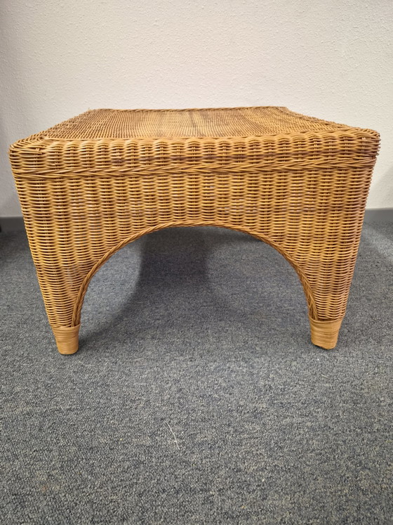 Mid-Century Modern Rohé Noordwolde Rotan Salontafel (Vierkant) – Rattan, Bamboo (photo 8 of 12)