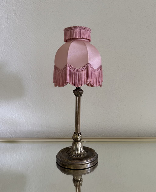 Small antique bronze lamp