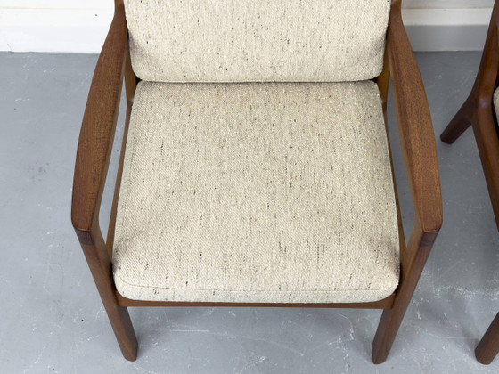 Senator Fauteuils in Teak en Wol van Ole Wanscher voor Cado, Set van 2 – Wool, Mid Century Modern (photo 17 of 25)