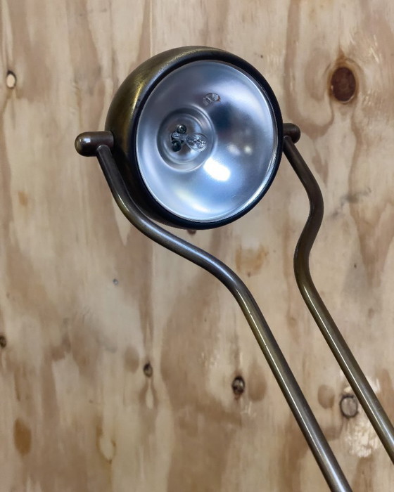 Image 1 of Wortmann & Filz messing tafellampen (Duitsland, jaren 60)