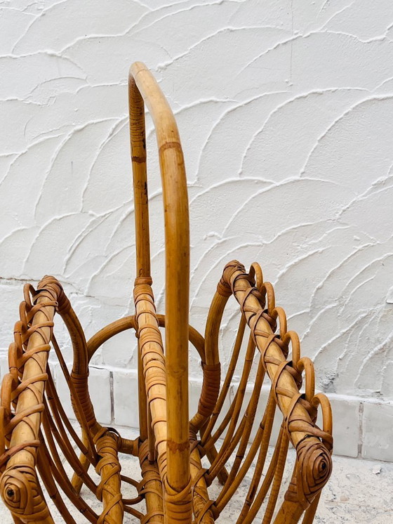 Image 1 of Bamboo Magazine Rack