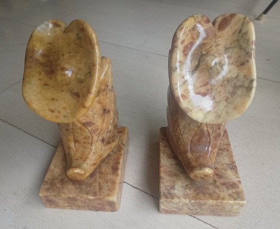Image 1 of Italian alabaster bookends (1960s)