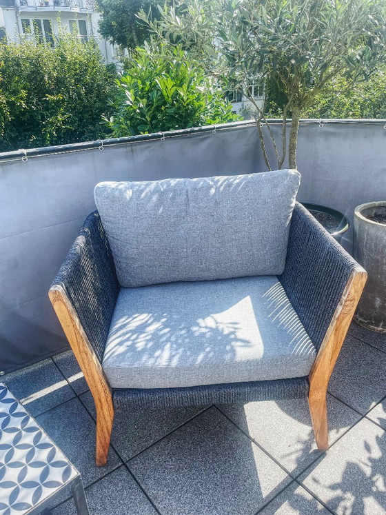 Poltrona lounge da esterno Exotan 1x – Sedie da giardino, Legno, Vimini (photo 6 of 7)