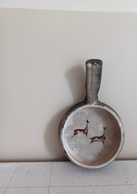 Vintage Brutalist Caquelon with Rock Carvings – Mid-Century Modern | Jurina – Bowls, Ceramic (photo 5 of 6)