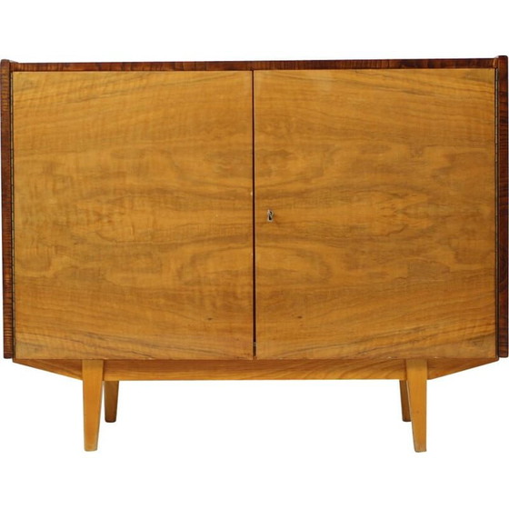 Image 1 of Vintage wooden highboard, Czech 1970