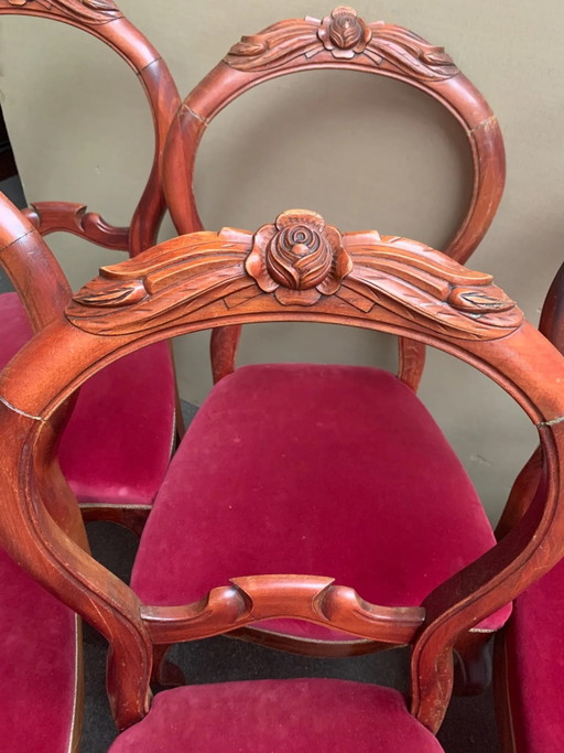 Conjunto de sillas estilo Luis XV. – eetkamerstoelen (photo 2 of 6)