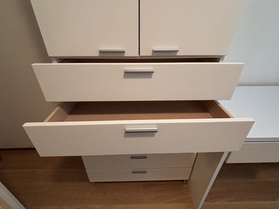 Image 1 of Morassutti Kleiderschrank in Weiß mit 6 Schubladen und Einlegeböden