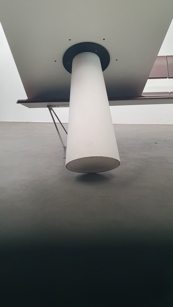 Image 1 of Moooi mesa contenedor + pie extra bajo blanco clásico diseño holandés mesa de jardín exterior/interior marcel wanders