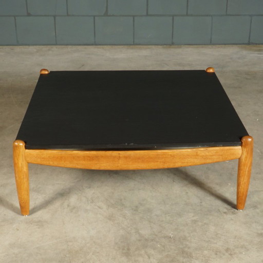 Mesa de centro vintage de roble – Carl Straub – década de 1960 – salontafels, Wood, Ceramic (photo 2 of 8)