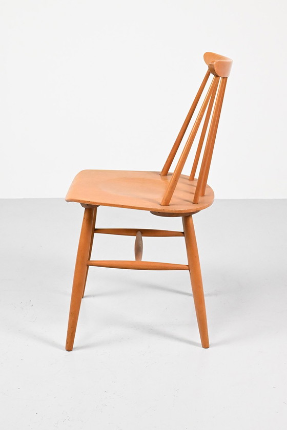 Image 1 of Set van 6 spijlenstoelen