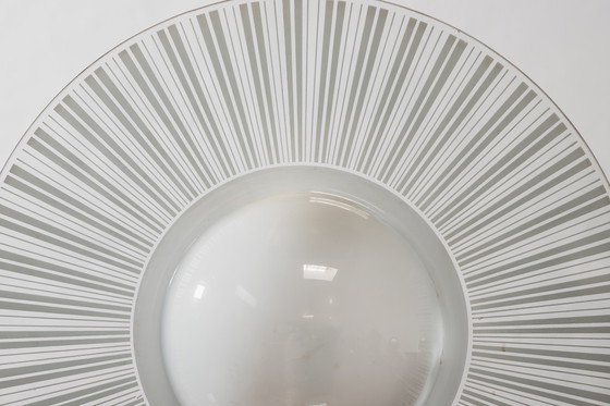 Image 1 of Vintage 1980s Postmodern Glass Design Lamp
