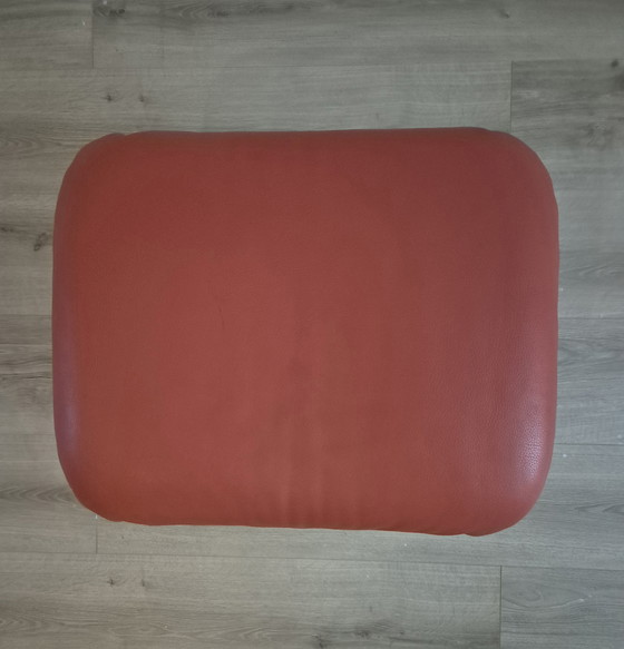 Image 1 of Poltrona reclinabile in pelle Leolux Cece con pouf
