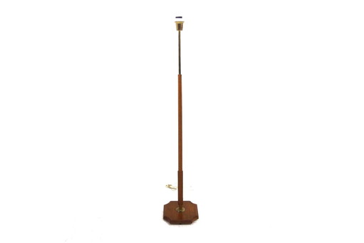 Lampadaire Scandinave en Teck et Métal, Suède, 1960