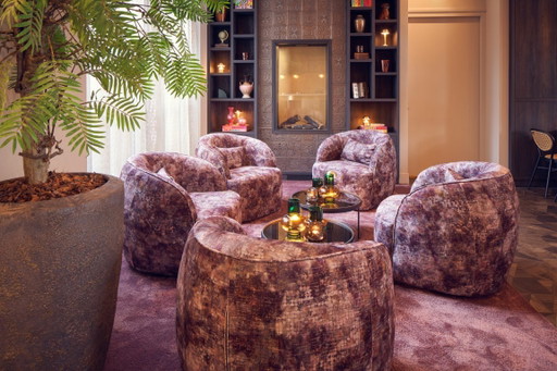 Armchairs 5 Pieces – fauteuils, Textile, Velvet