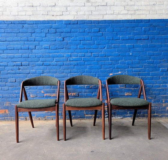 Image 1 of 3 sillas de comedor danesas de Kai Kristiansen