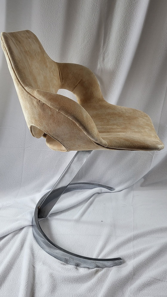 Image 1 of Table and Chairs by Boris Tabacoff, France, Space Age 1970s, Set of 5