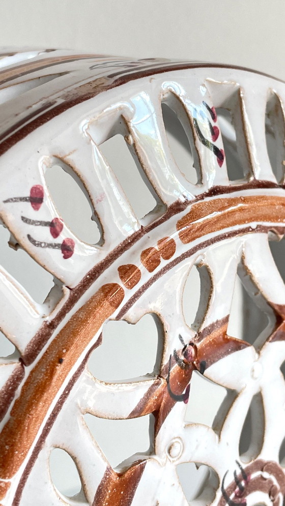 Image 1 of Lámpara de pared de terracota esmaltada artesanal en el centro de Burdeos