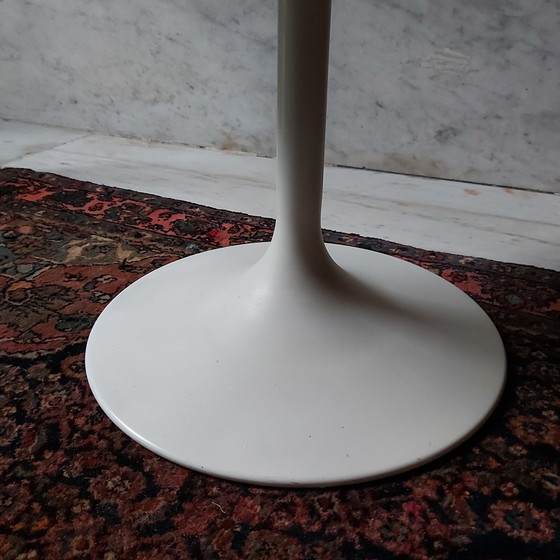 Image 1 of Opal Mőbel table with metal base, wood and glass
