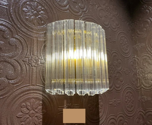 Unique Murano Glass Design Wall Lamp – by Paolo Venini for Camer (1970s, Italy)