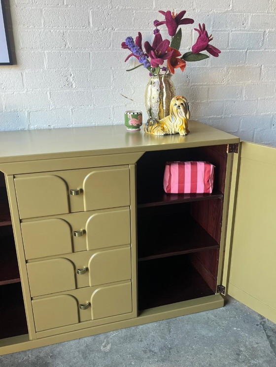 Image 1 of Buffet postmoderne des années 1970 aux lignes Art déco (restylé)