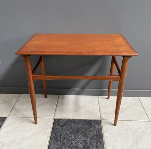 Tavolino in teak di Kai Kristiansen, Danimarca, anni '60 – bijzettafels, Wood