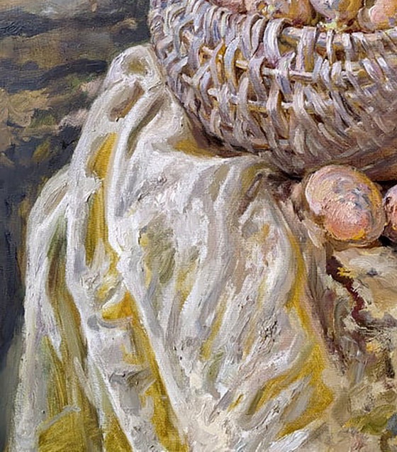 Peinture à l'Huile Originale Nature Morte Pommes de Terre Terrestre – Peintures et dessins, Canvas (photo 4 of 5)