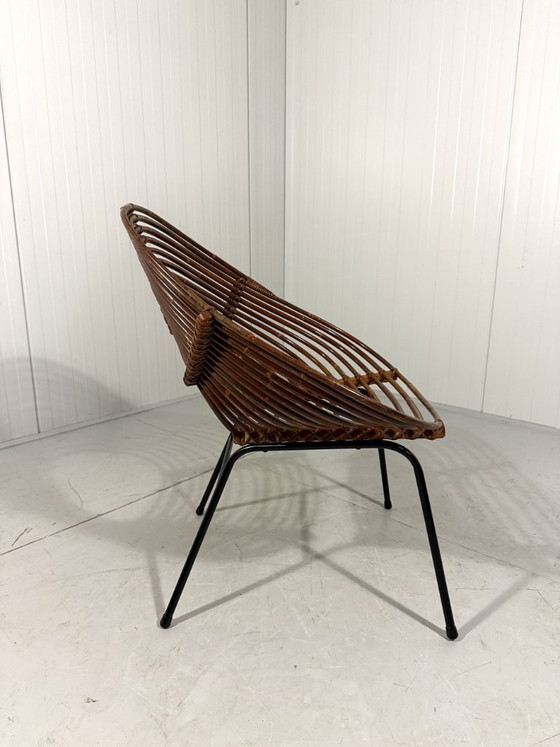 Image 1 of Rotan fauteuils van Rohé Noordwolde, Nederland 1960’s