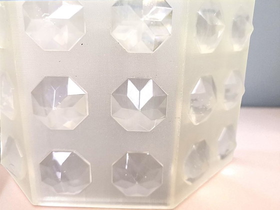 Image 1 of Lampada a sospensione retrò in cristallo trasparente anni '70