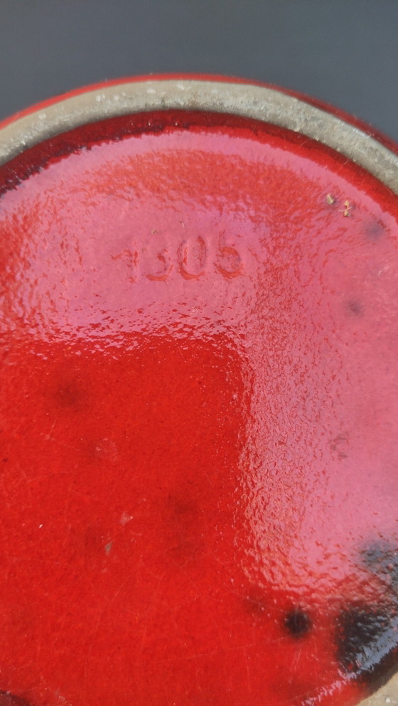 Gräflich Ortenburg Fat Lava Henkelvase (Modell 1305, entworfen von Ursula Beyrau) – Vasen, Ceramic (photo 5 of 5)
