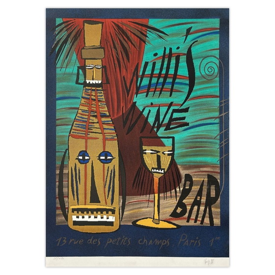 Image 1 of WILLI'S WINE BAR 1988 - Voisin François (edizione De Luxe) Litografia firmata