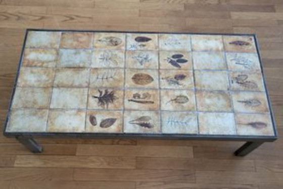 Image 1 of Roger Capron ceramic coffee table Vallauris 1970 France Côte-d'Azur