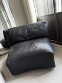 poltrona vintage Leolux in pelle marrone