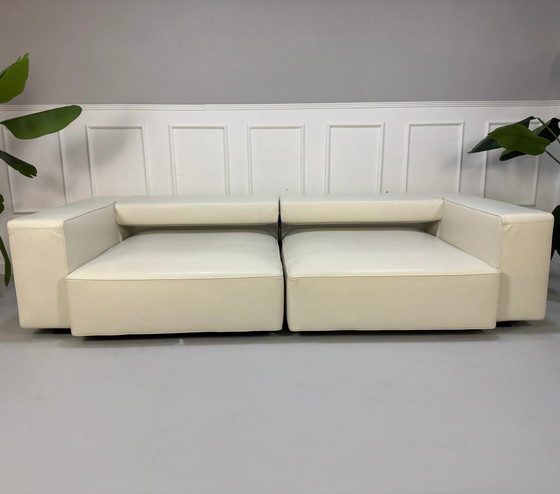 Image 1 of B&B Italia Andy Sofa Leder Weiß Luik