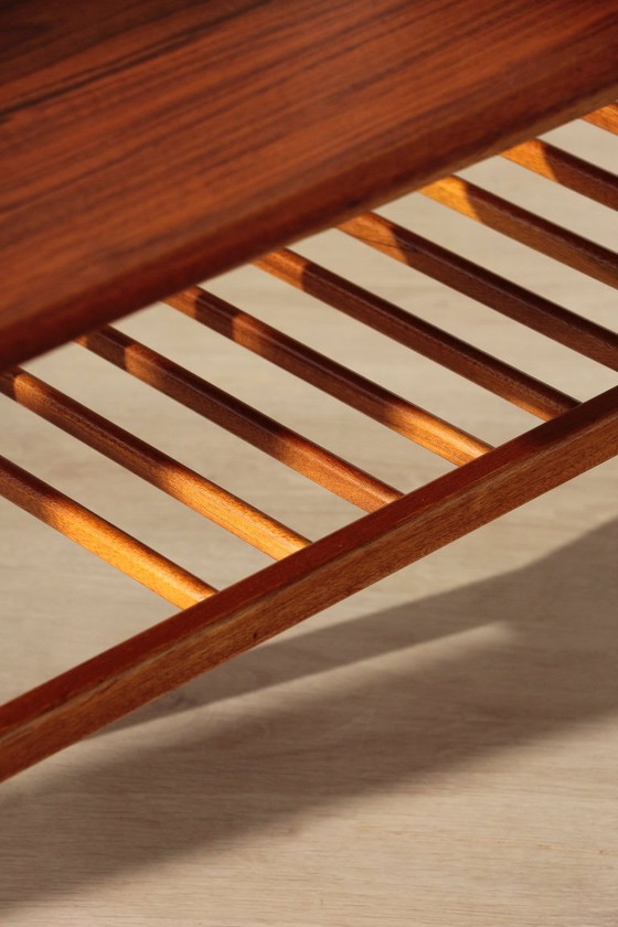 Image 1 of Vintage Everest Coffee Table in Walnut – "Surfboard" Style (1960s)