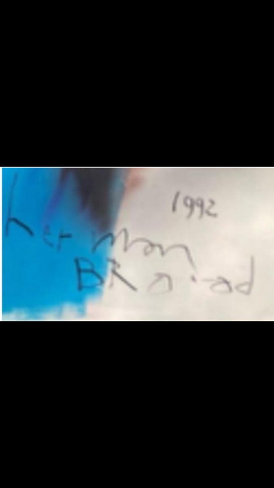 Image 1 of Herman Brood and Dick van de Meijden 120x100 cm, with certificate