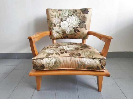 Image 1 of Vintage fauteuil uit de jaren 50, model SK40 of SK250, ontworpen door Etienne-Henri Martin voor Steiner.