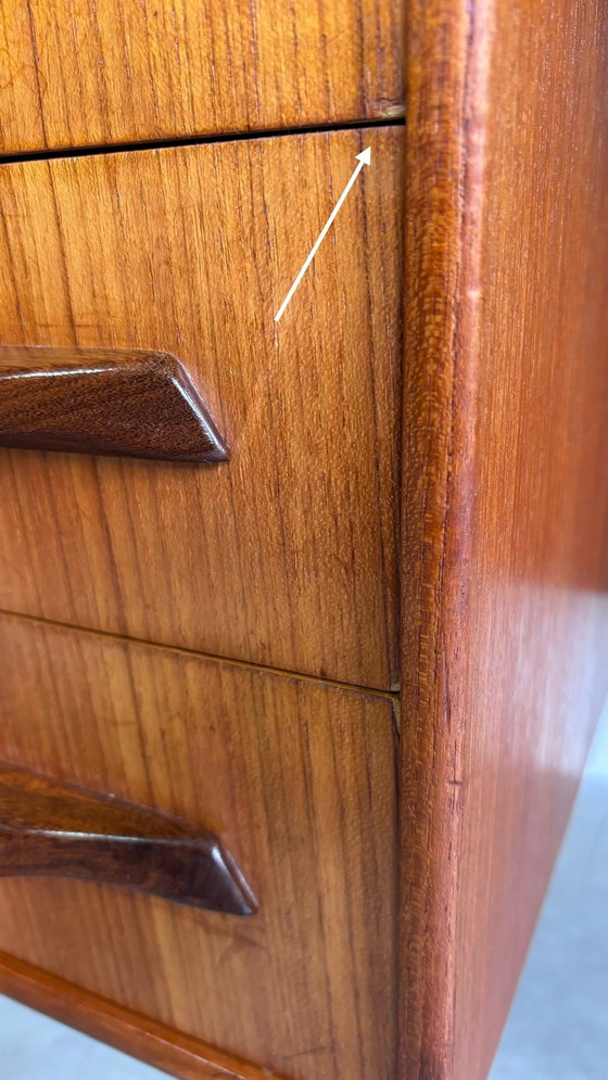 Image 1 of Vintage Desk 2-Sided In Teak