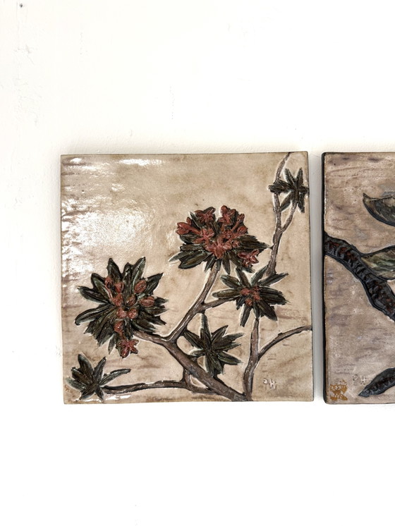 Vintage Trio Ceramic Wall Tiles, Ruscha Keramik ‘60 – Wall decoration (photo 3 of 9)
