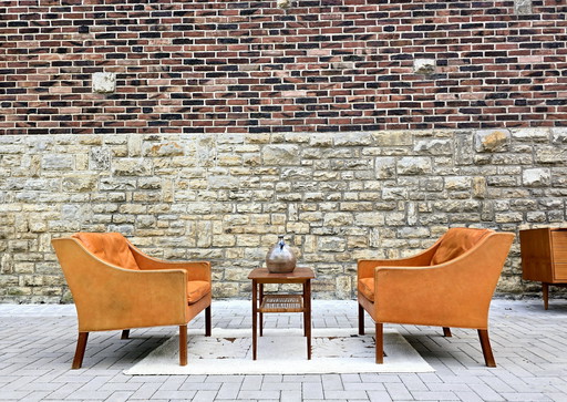 Borge Mogensen Frederica armchair Leather armchair Vintage 60s 70s Loft Sudio