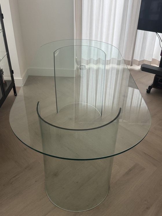 Image 1 of Table de salle à manger en verre - Dreieck Design