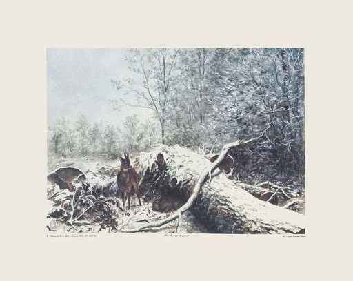 Emmanuel Frachon, Sotto la neve di gennaio, serigrafia del 1994